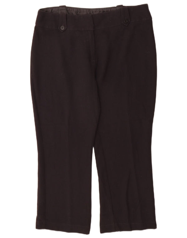 Marks & Spencer Γυναικείο ίσιο casual παντελόνι UK 18 XL W38 L27 μαύρο