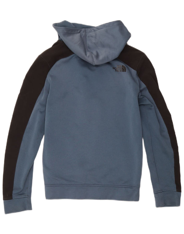 The North Face Boys Zip Hoodie πουλόβερ 14-15 ετών XL Blue Colourblock