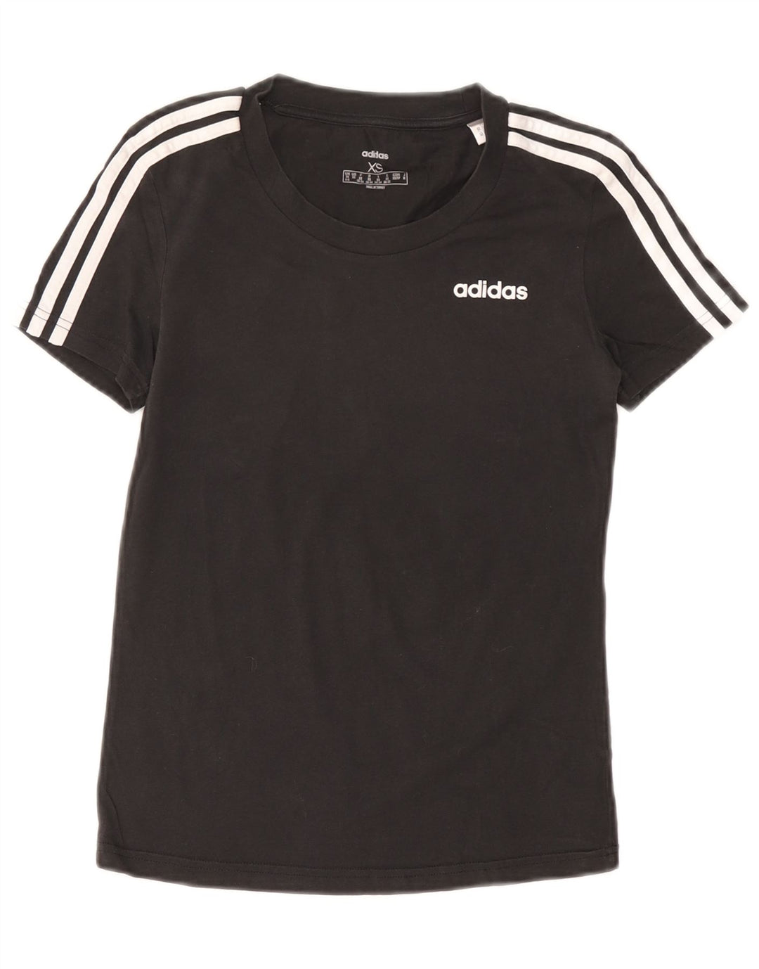 Adidas Γυναικείο T-Shirt Top UK 4/6 XS Μαύρο