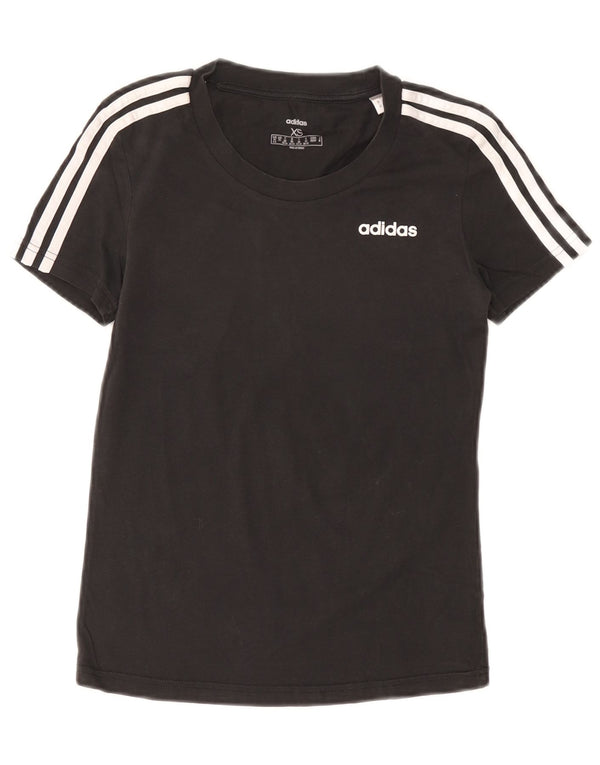 Adidas Γυναικείο T-Shirt Top UK 4/6 XS Μαύρο