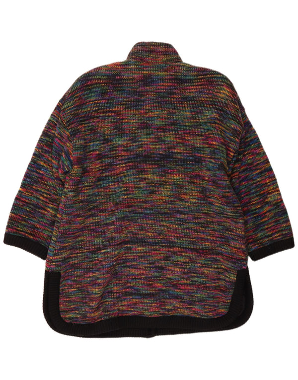 Vintage γυναικείο πουλόβερ Longline Cardigan UK 18 XL Πολύχρωμο Flecked