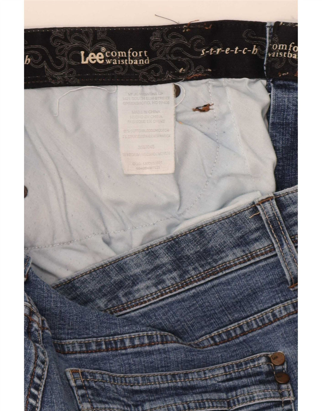 Lee Γυναικείο Stretch Straight Jeans W38 L29 Μπλε βαμβακερό