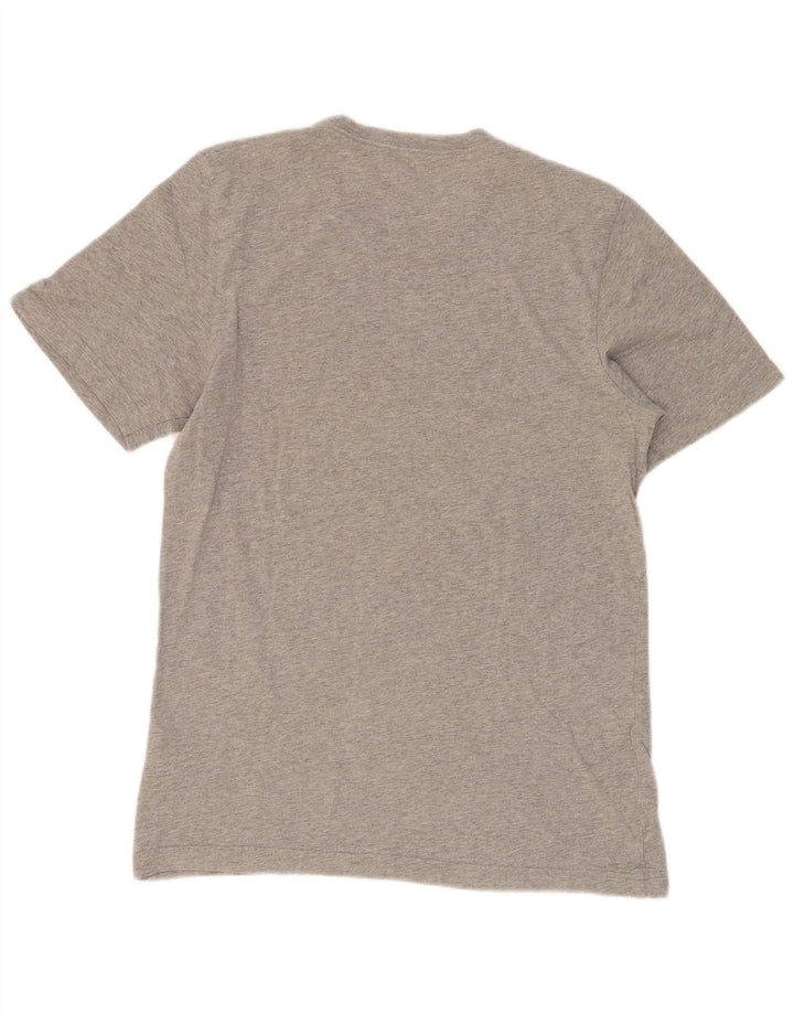 ADIDAS Mens Graphic T-Shirt Top Medium Grey Flecked Cotton