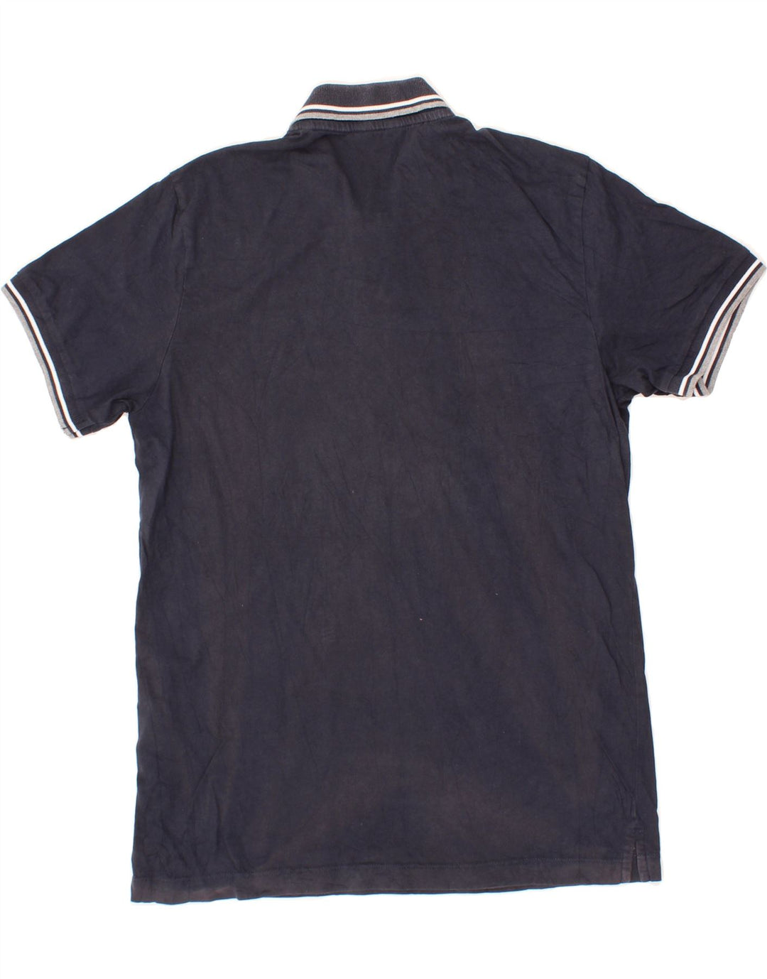 JACK & JONES Mens Polo Shirt Large Navy Blue Cotton Vintage Jack & Jones and Second-Hand Jack & Jones from Messina Hembry 