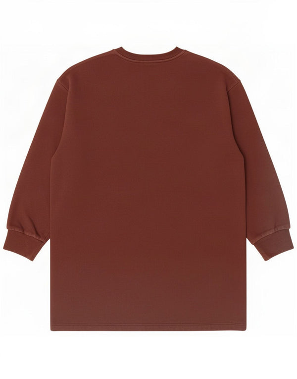 Zara Γυναικείο Φούτερ γραφικό Jumper UK 16 Large καφέ βαμβακερό