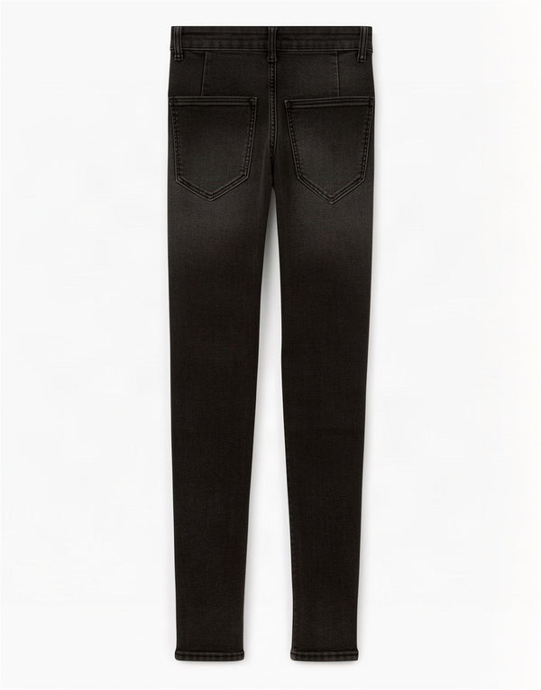 Zara Γυναικείο Skinny Jeans EU 22 2XS W22 L27 Μαύρο βαμβακερό