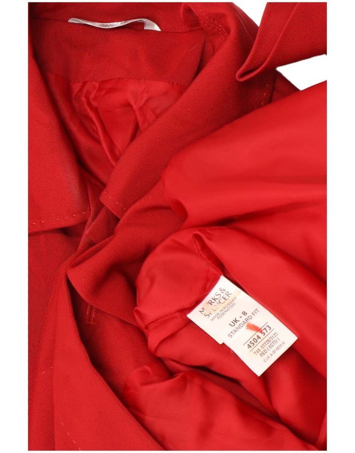 Marks & Spencer Γυναικείο Πανωφόρι UK 8 Small Red Polyester