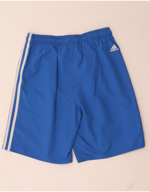 Adidas Boys Graphic Sport Short 15-16 Years Blue Polyester