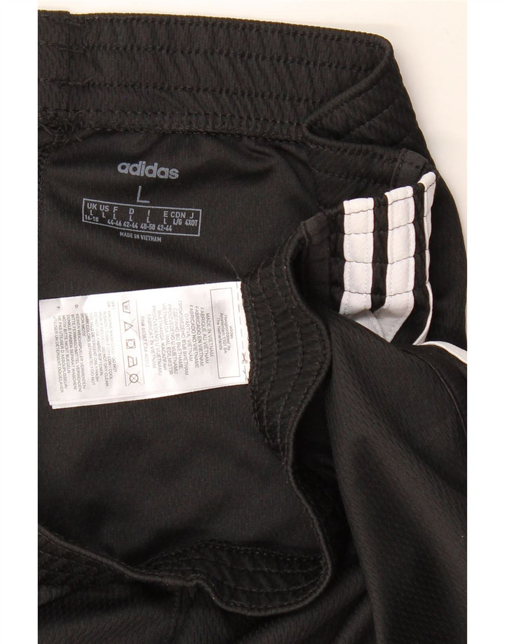 Γυναικείο αθλητικό σορτς ADIDAS UK 16/18 μεγάλο μαύρο πολυεστέρα