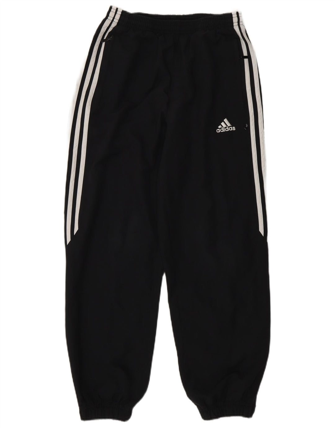 Adidas Boys Tracksuit Trousers Joggers 11-12 Years Black Polyester