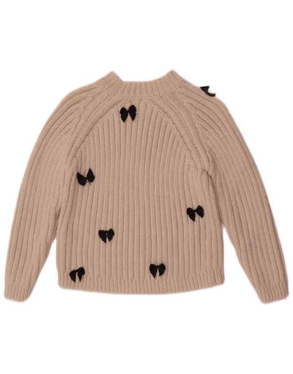 Zara Girls Turtle Neck Jumper πουλόβερ 9-10 ετών Μπεζ ακρυλικό