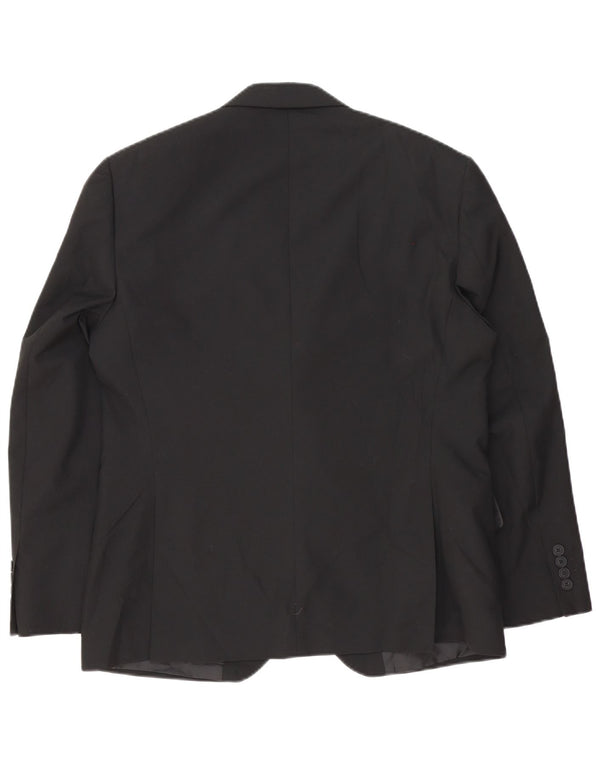 Marks & Spencer Ανδρικό κοντό σακάκι 2 κουμπιών UK 40 Medium Black