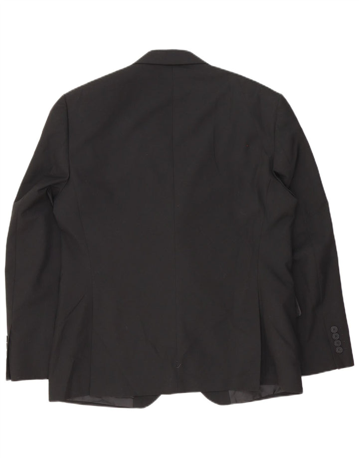 Marks & Spencer Ανδρικό κοντό σακάκι 2 κουμπιών UK 40 Medium Black