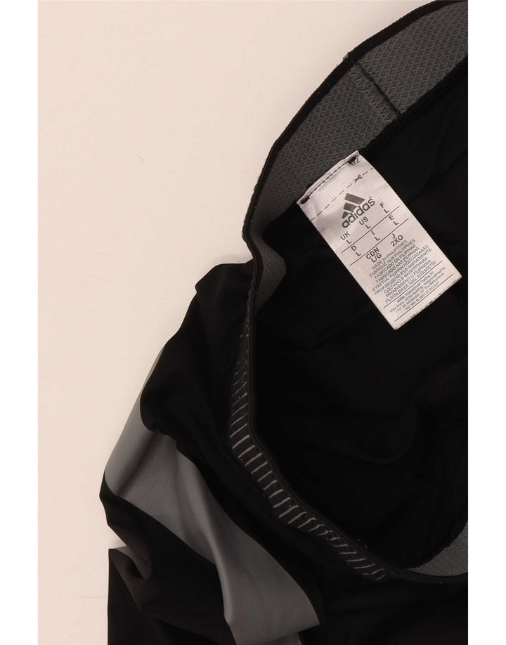 Ανδρικά κολάν Adidas Tech Fit Crop Large Black Colourblock Polyamide