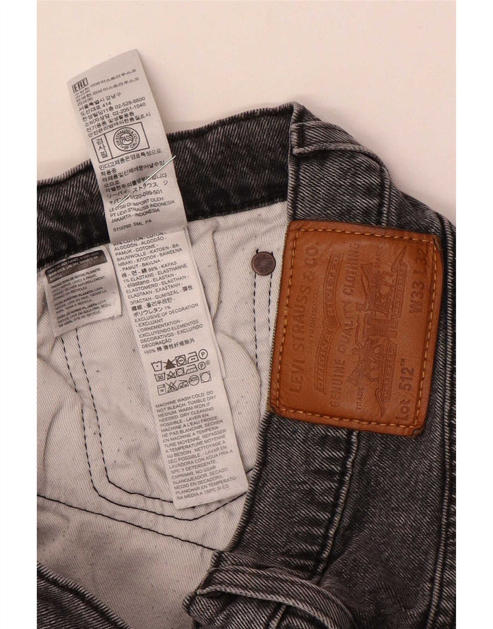 Ανδρικό τζιν Levi's Slim Tapered W33 L32 Γκρι βαμβακερό