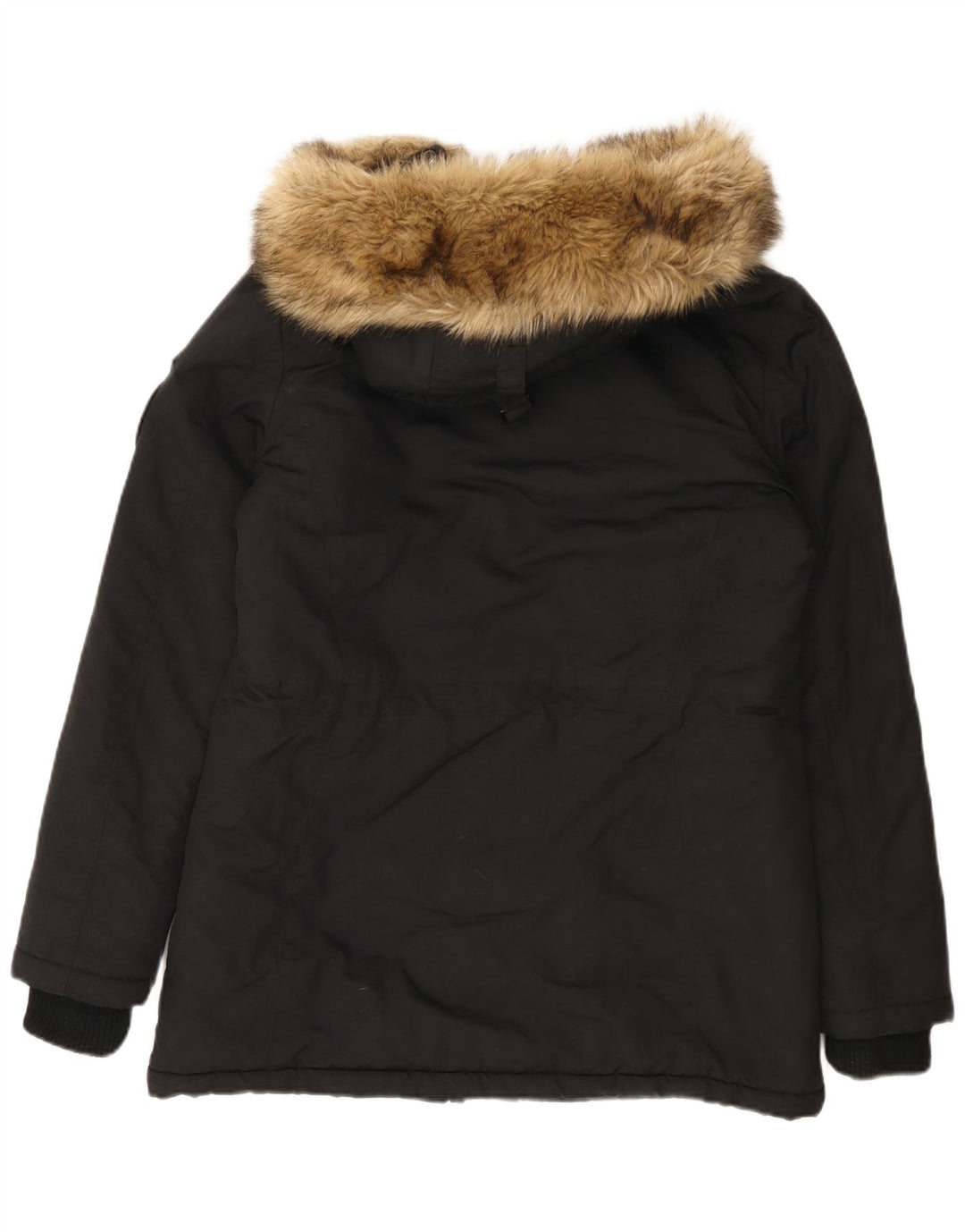 Superdry γυναικείο μπουφάν Parka UK 14 Large Black Nylon