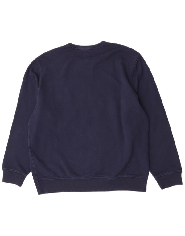 Ανδρικό γραφικό φούτερ Gap Jumper XL Navy Blue Cotton