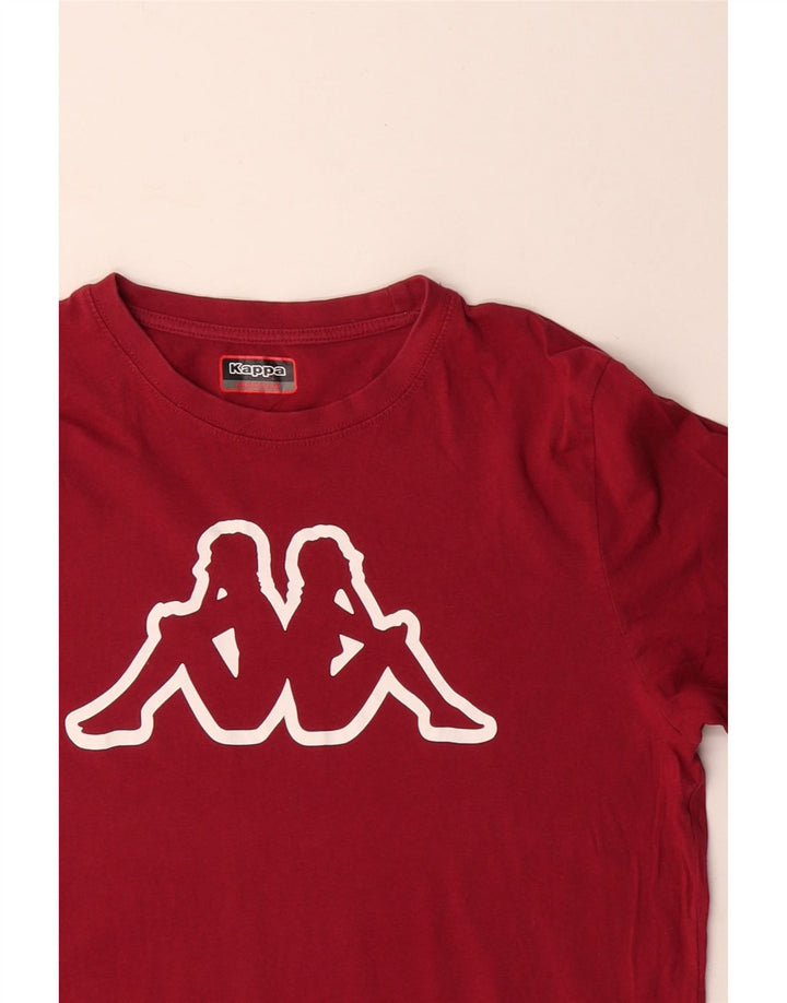 Ανδρικό γραφικό T-Shirt Kappa Top Μεσαίο κόκκινο βαμβακερό