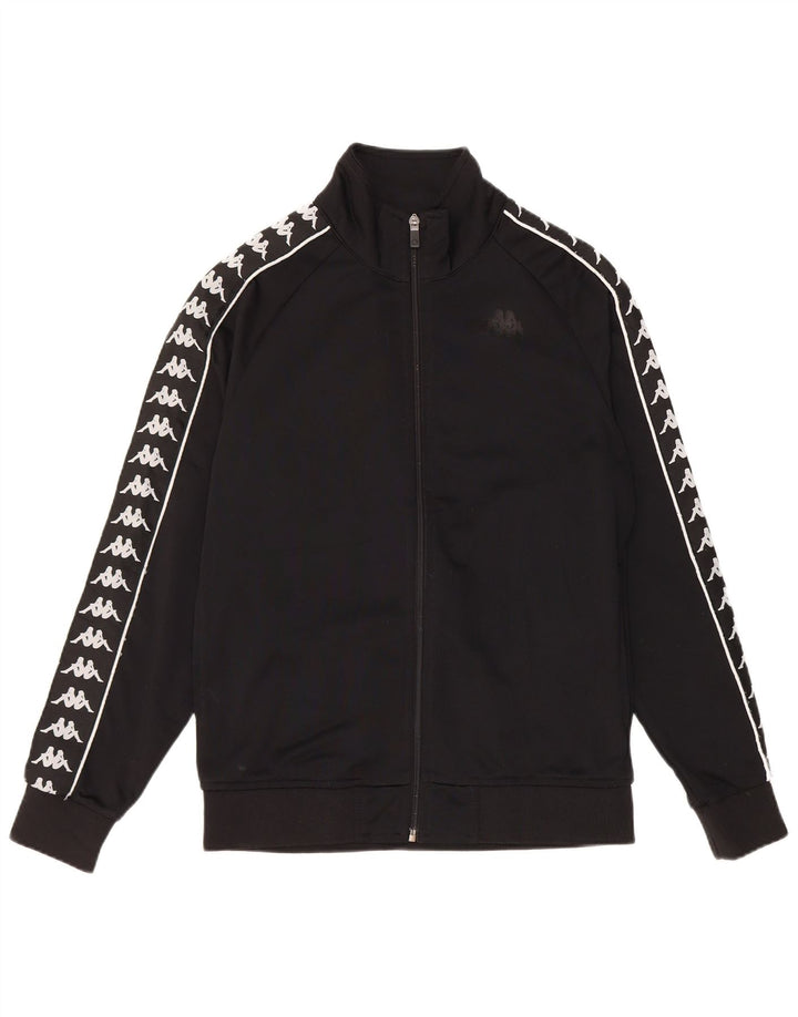 Ανδρική φόρμα γραφική Kappa Top Jacket Small Black Polyester