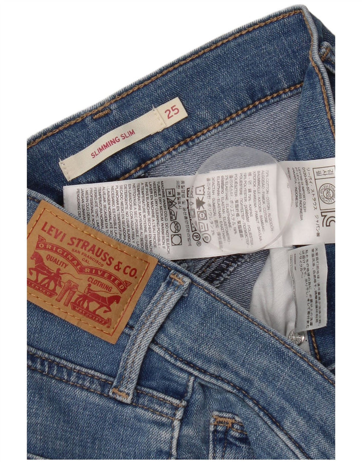 Γυναικείο Levi's Slimming Slim Jeans W25 L29 Blue Cotton