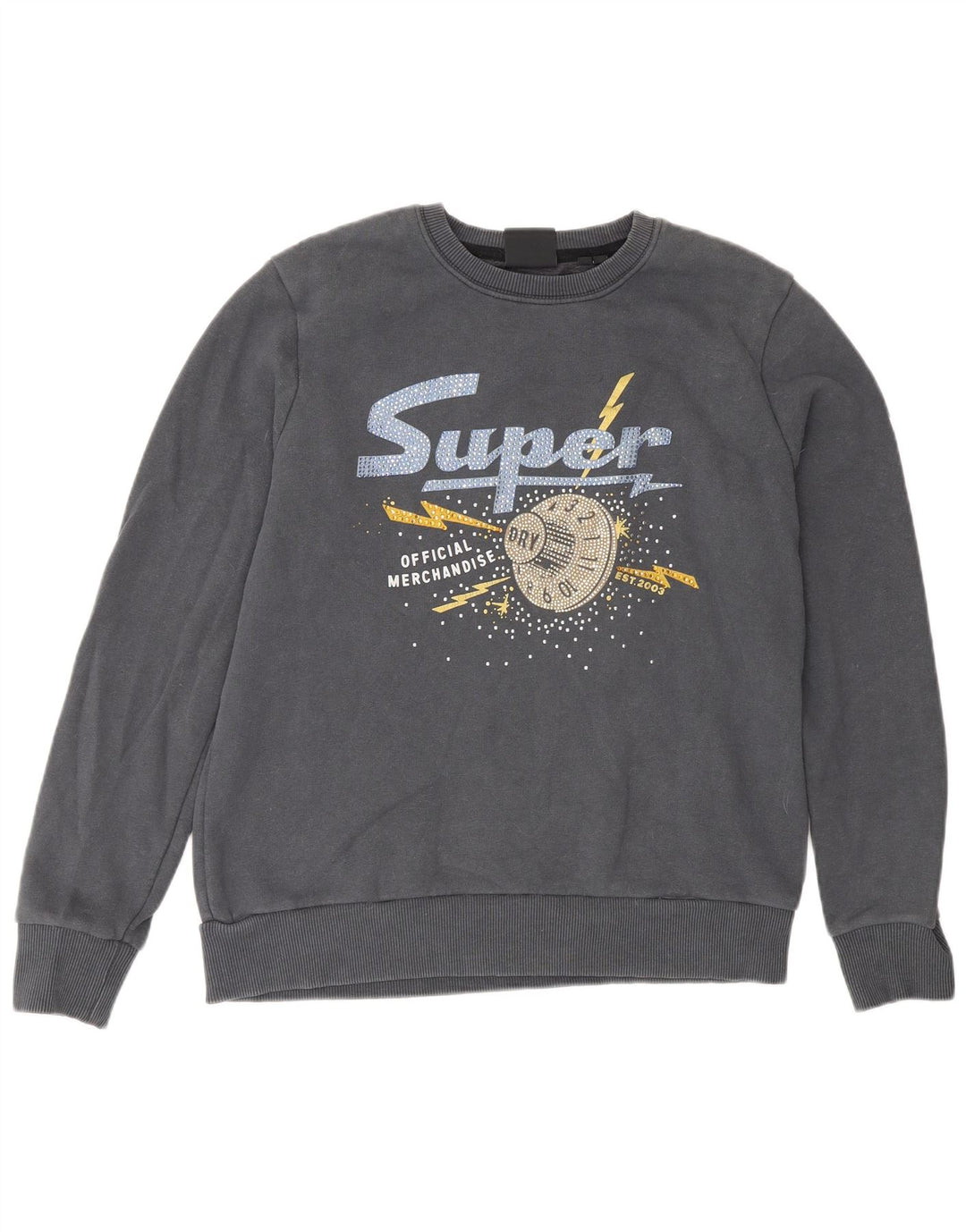 Γυναικείο φούτερ Superdry Graphic Loose Fit Jumper UK 12 medium Grey