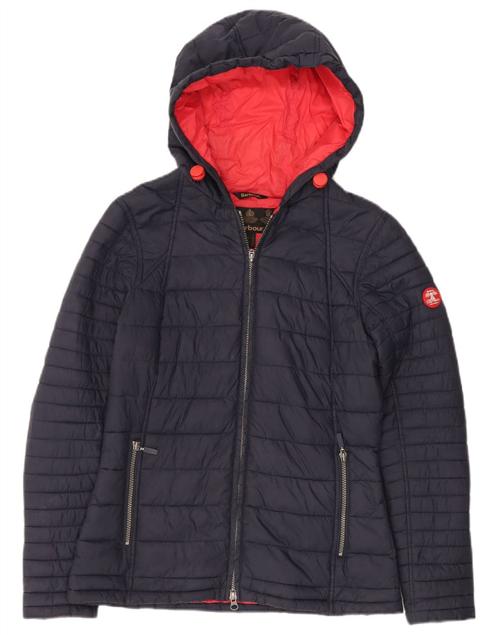BARBOUR Γυναικείο μπουφάν με κουκούλα UK 12 Medium Navy Blue