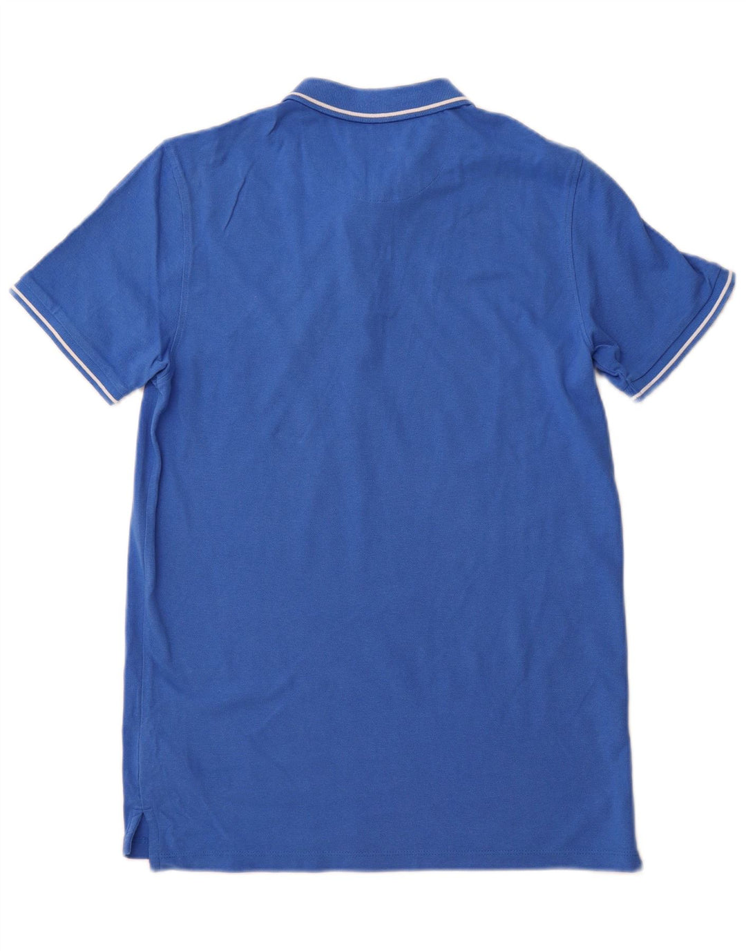 Ανδρικό πουκάμισο πόλο με κανονική εφαρμογή, μεσαίο μπλε βαμβακερό