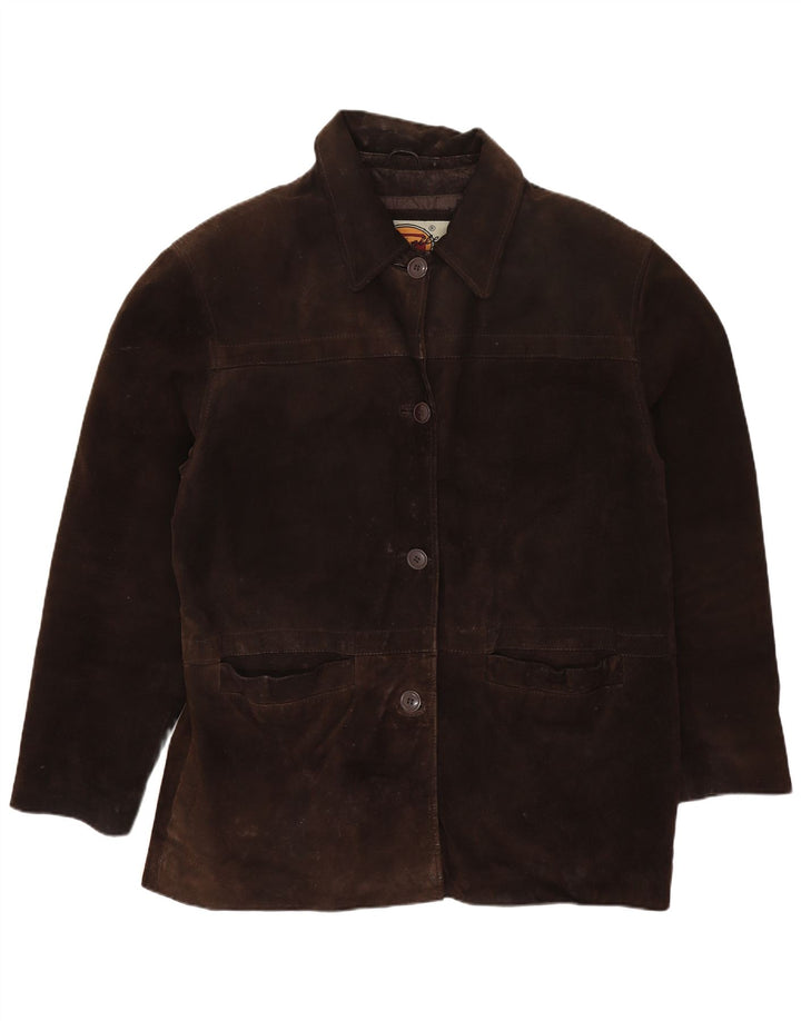 Gapelle Γυναικείο Suede Jacket UK 10 Small Brown Δερμάτινο