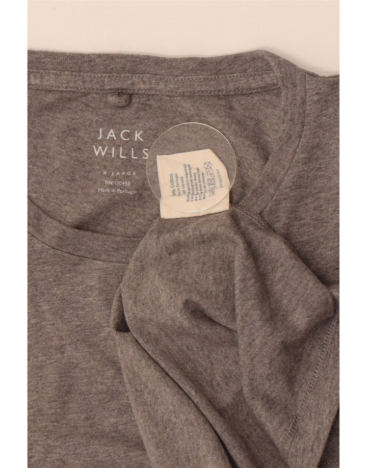 Jack Wills Ανδρικό T-Shirt Top XL Γκρι βαμβακερό
