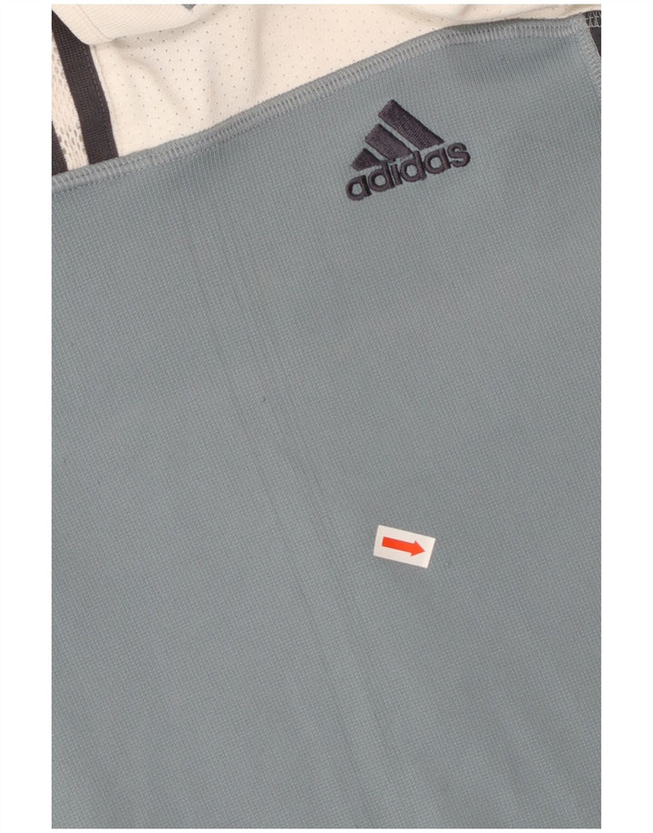 Ανδρικό μπλουζάκι ADIDAS Top UK 40/42 μεσαίο λευκό έγχρωμο πολυεστέρας