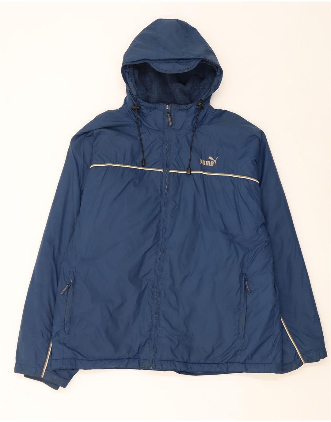 Puma Ανδρικό μπουφάν με κουκούλα αντιανεμικό UK 40 Large Navy Blue