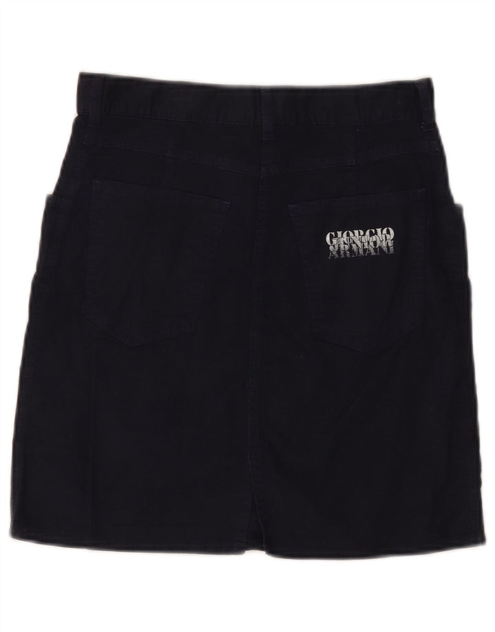 GIORGIO ARMANI Κορίτσια Pencil Φούστα 11-12 ετών W26 Navy Blue Cotton