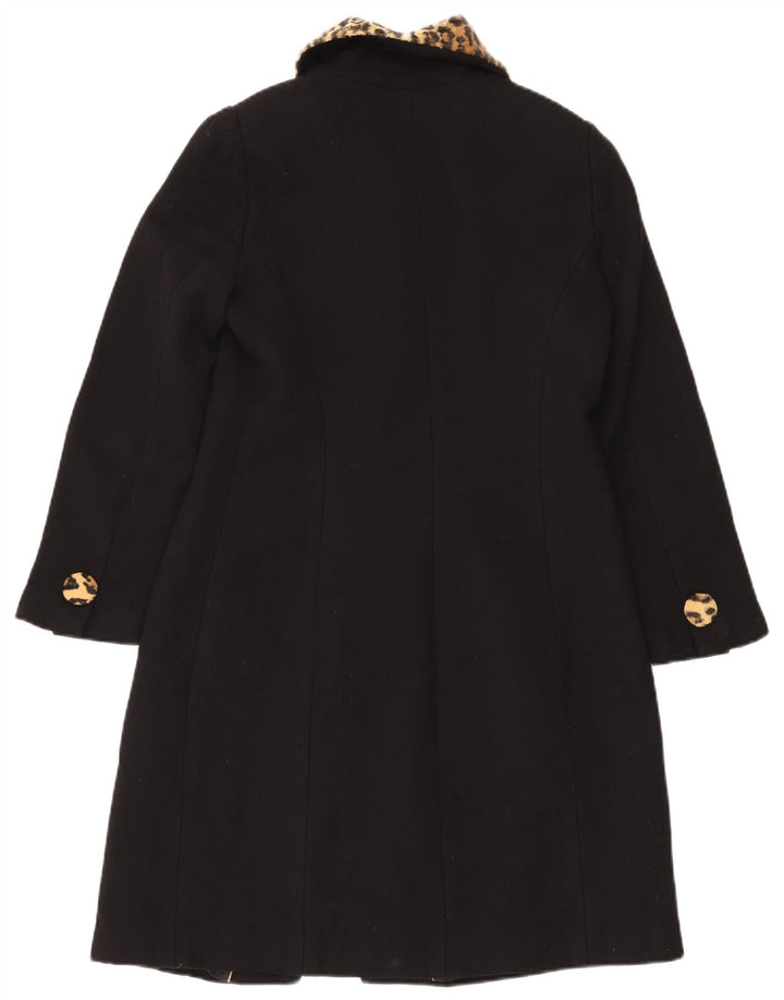 Luisa Spagnoli Γυναικείο Πανωφόρι IT 44 Μεσαίο Μαύρο Animal Print Virgin Wool