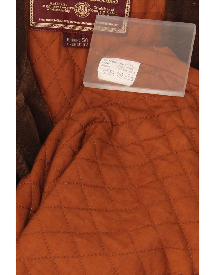 MARLBORO CLASSICS Ανδρικό στρατιωτικό κοτλέ μπουφάν EU 50 μεγάλο καφέ βαμβακερό