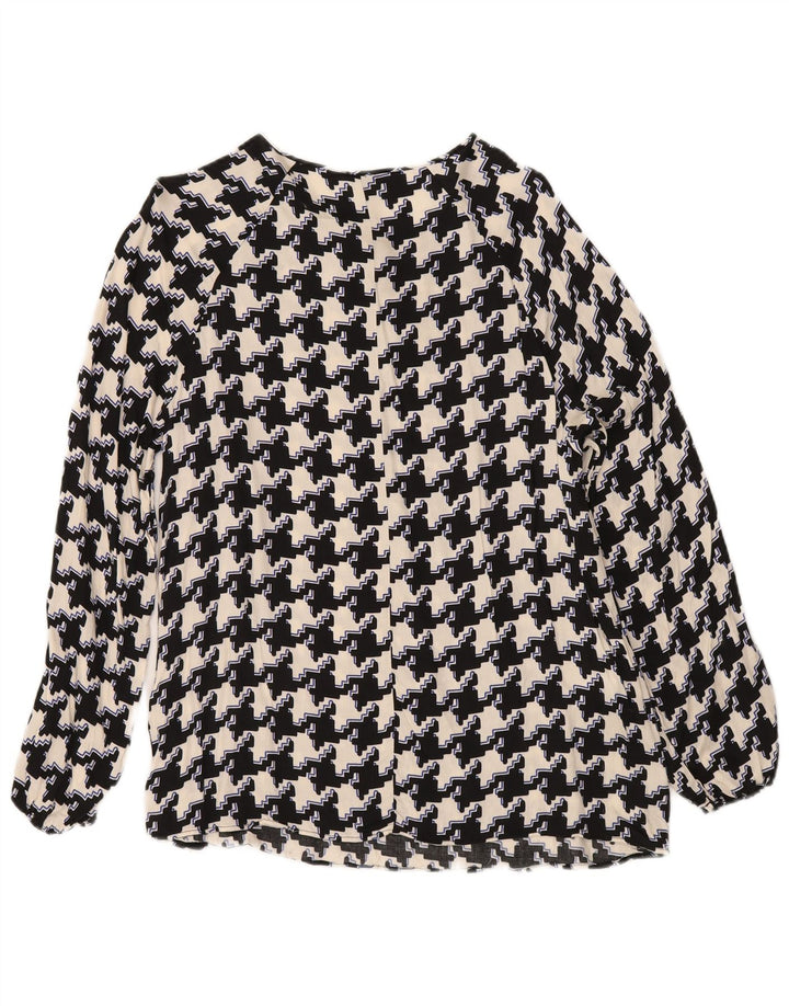 Γυναικεία μπλούζα Fiorella Rubino Top UK 14 Medium Black Houndstooth Viscose