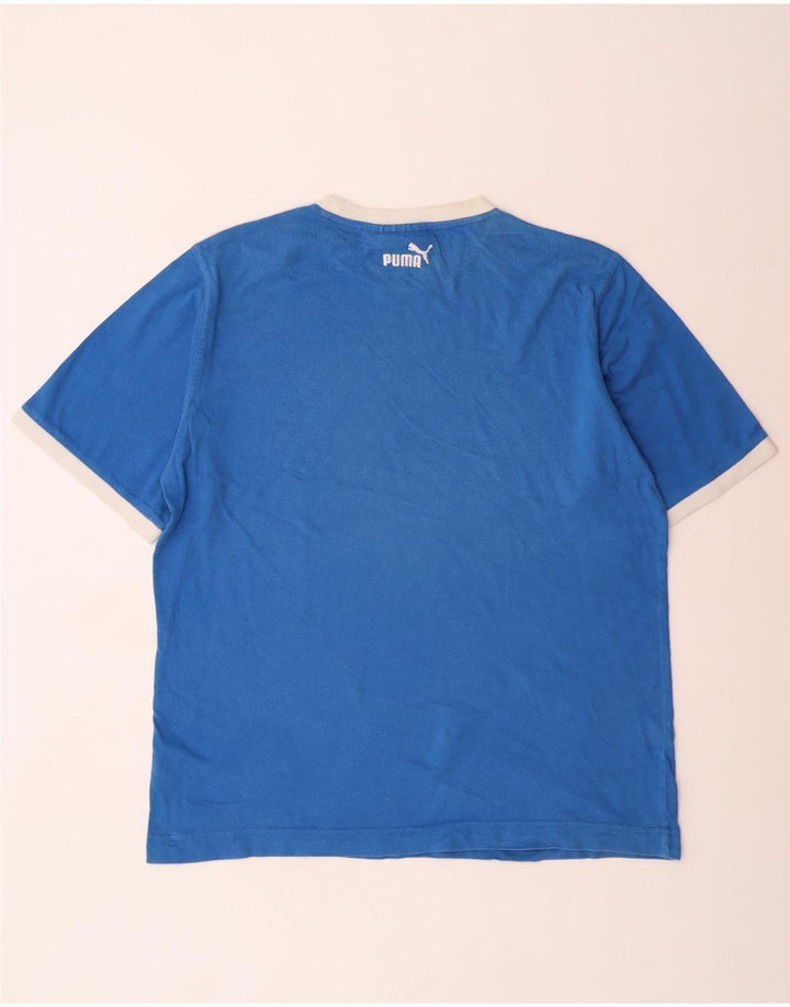 Ανδρικό γραφικό T-Shirt PUMA Top XL Blue Colourblock
