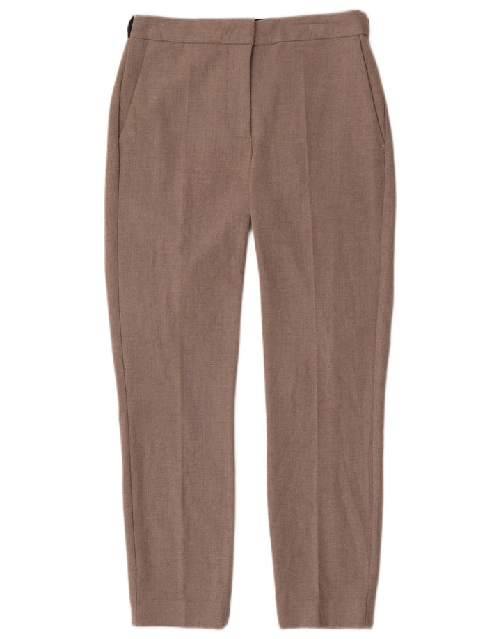 Zara Γυναικείο Slim παντελόνι Chino Small W28 L26 Grey Polyester