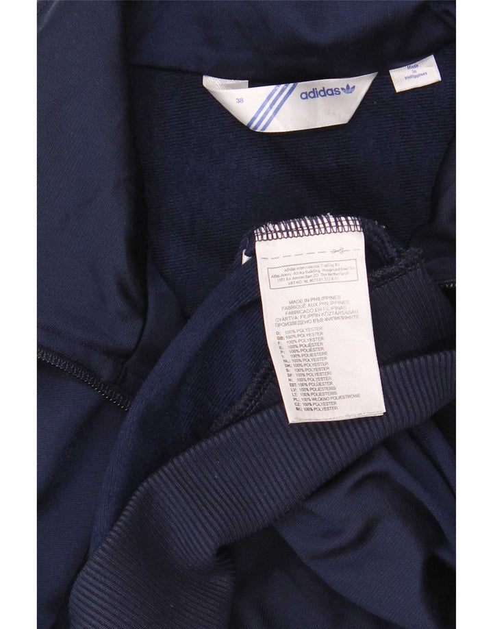 Γυναικεία αθλητική φόρμα γραφικών Adidas Top Jacket EU 38 Medium Navy Blue Polyester