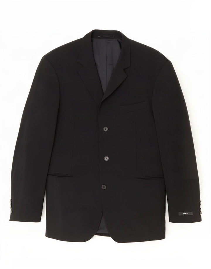 Hugo Boss Ανδρικό μπουφάν μπλέιζερ με 3 κουμπιά EU 52 XL Μαύρο