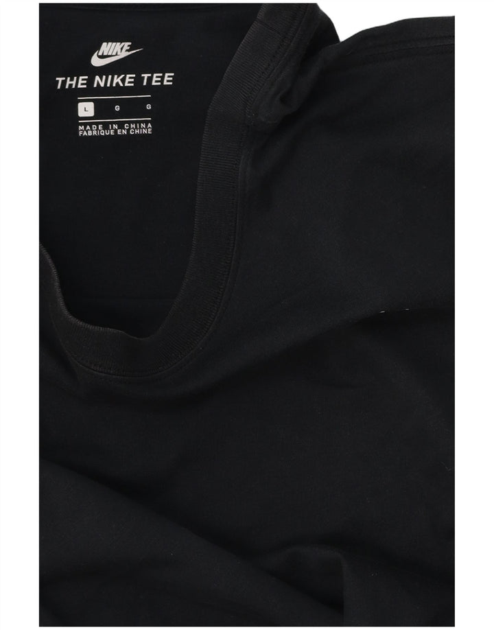 Ανδρικό γραφικό T-Shirt NIKE Top Large Black Colourblock
