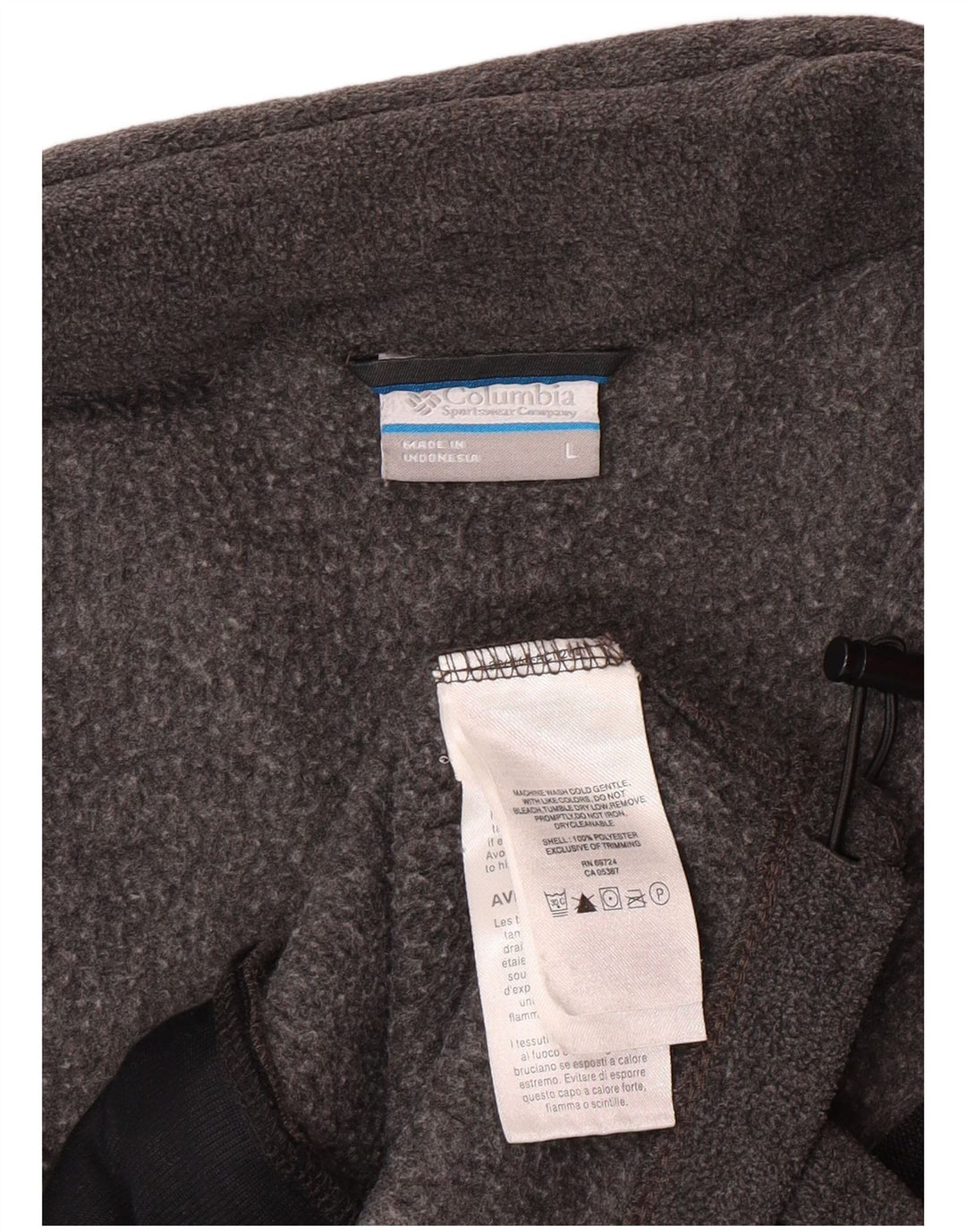 COLUMBIA Ανδρικό Fleece Jacket UK 40 Large Grey Polyester