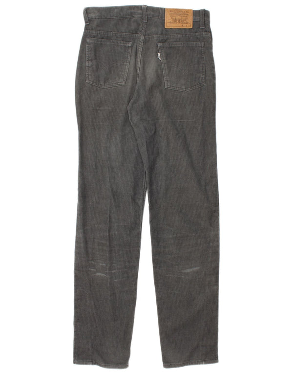 Levi's Womens Tapered Corduroy Trousers W31 L32 Grey Cotton