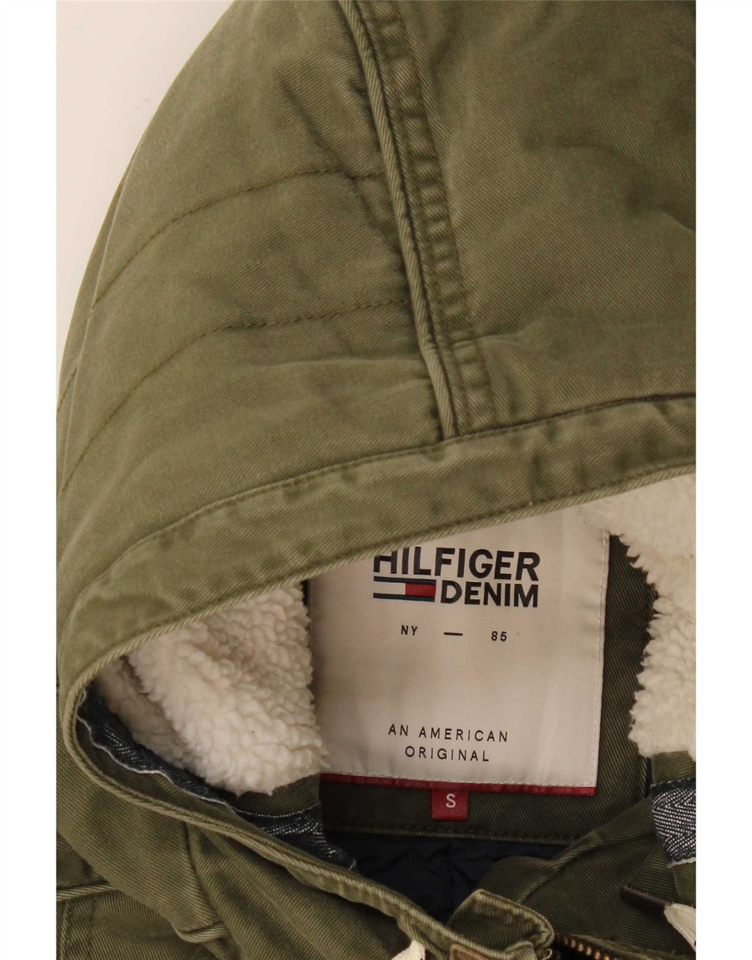 Tommy Hilfiger Ανδρικό μπουφάν Parka με κουκούλα UK 36 Small Khaki