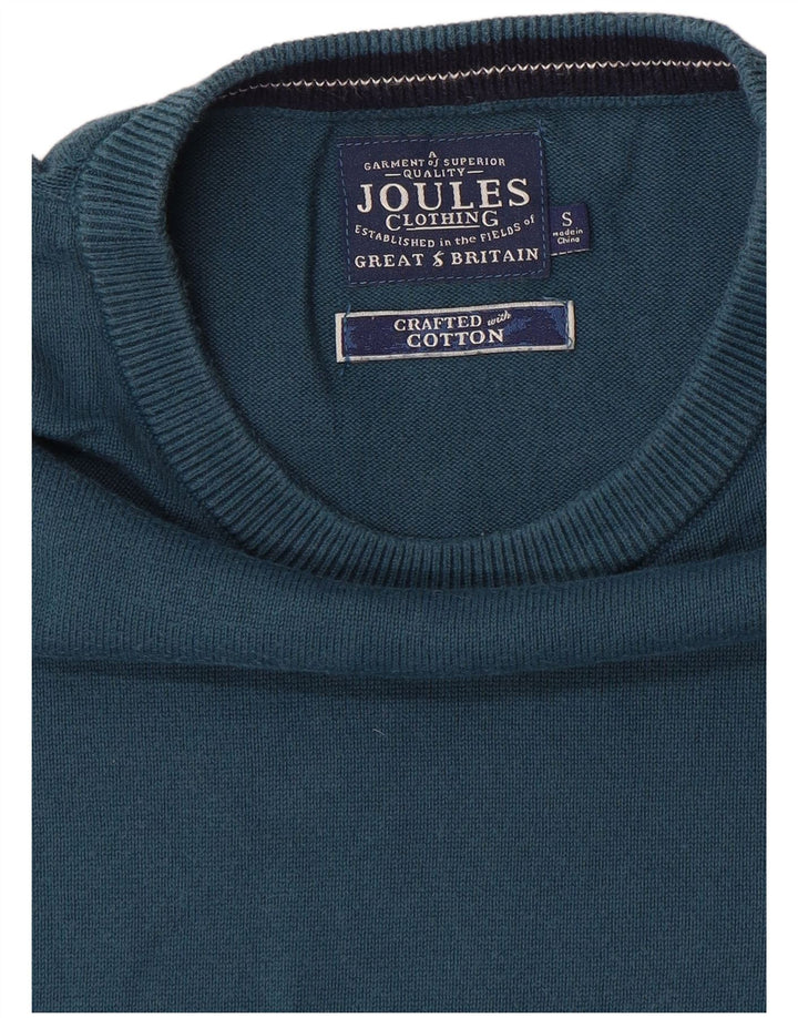 Ανδρικό πουλόβερ Joules Boat Neck Jumper Μικρό Μπλε Βαμβακερό