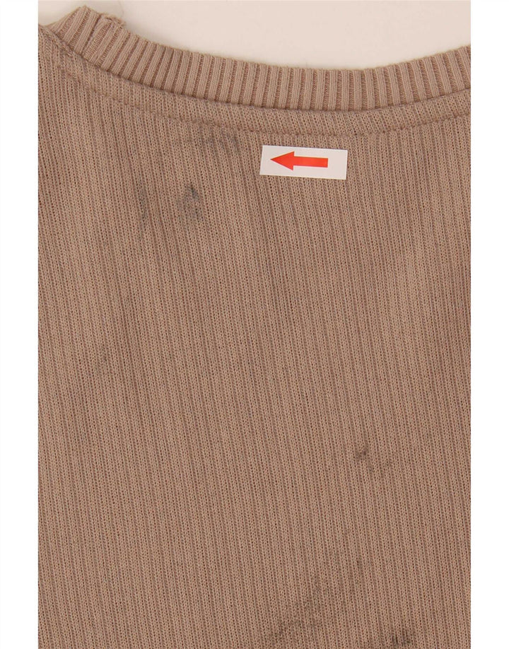 Marks & Spencer Γυναικείο τοπ μακρυμάνικο UK 14 Medium Beige Πολυεστέρας