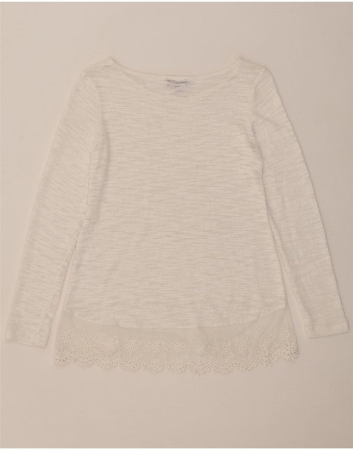 PHASE EIGHT Γυναικείο τοπ μακρυμάνικο UK 12 Medium White Floral