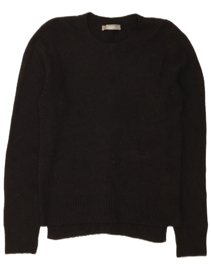 Γυναικείο πουλόβερ Oasis Crew Neck Jumper UK 12 Medium Black Polyester
