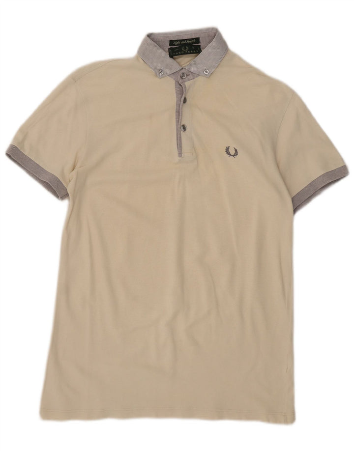 Fred Perry Ανδρικό πουκάμισο πόλο με μικρό μπεζ χρώμα