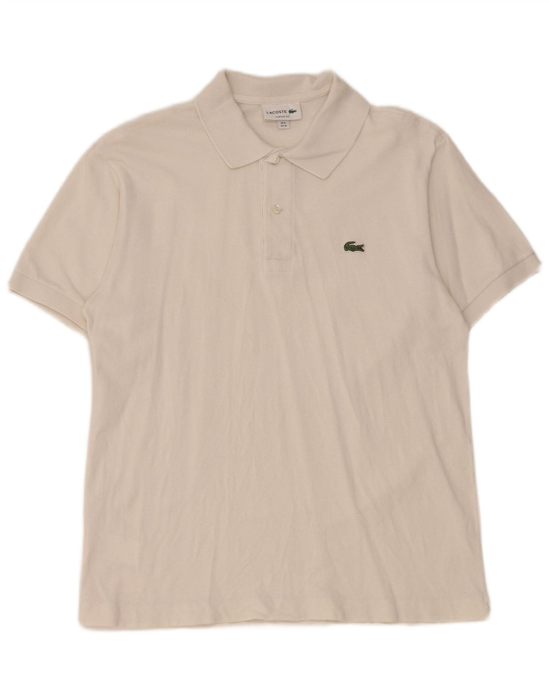 Ανδρικό πουκάμισο Lacoste Classic Fit Polo Μέγεθος 4 Μεσαίο λευκό