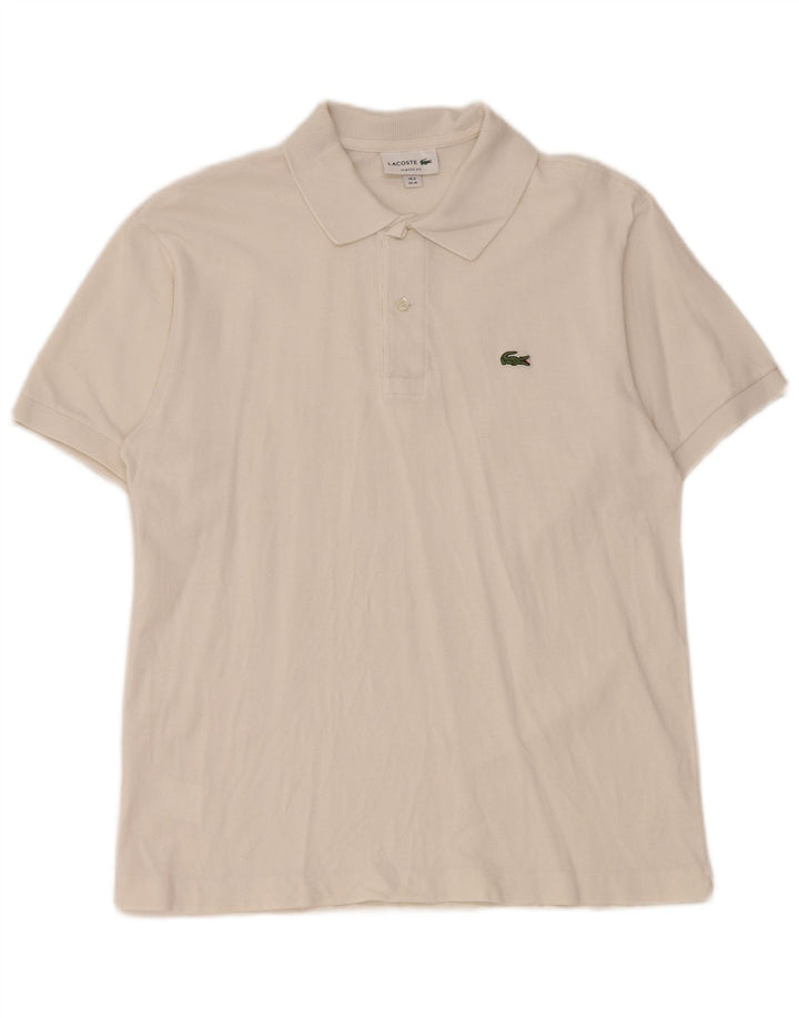 Ανδρικό πουκάμισο Lacoste Classic Fit Polo Μέγεθος 4 Μεσαίο λευκό